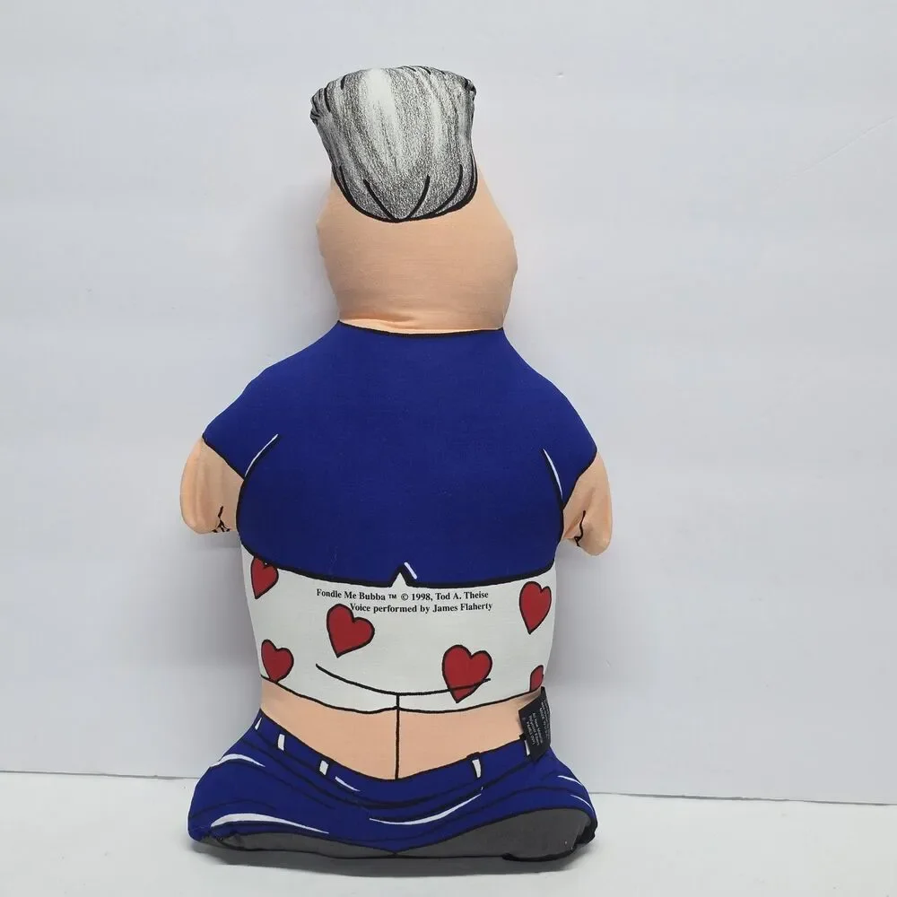 Vintage Fondle Me Bubba Bill Clinton Talking Doll 1998 Voice Box Not Working